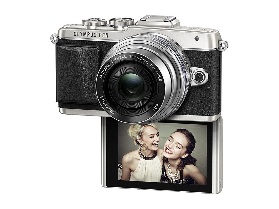 Olympus E-PL7 16MP Mirrorless Digital Camera with 3-Inch LCD with EZ Double Zoom Kit 12-42mm f/3.5-5.6 + 40-150mm... N50