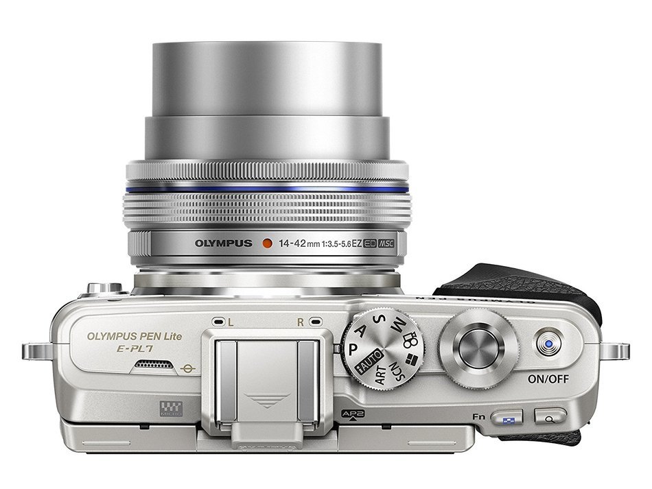 Olympus E-PL7 16MP Mirrorless Digital Camera with 3-Inch LCD with EZ Double Zoom Kit 12-42mm f/3.5-5.6 + 40-150mm... N51