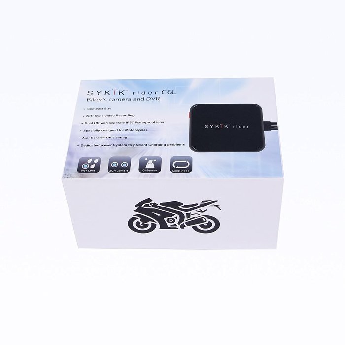 Biker's Camera, SYKIK rider SYBC6L Motorcycle Action Camera, Sport camera and DVR. Front camera and back camera . N2