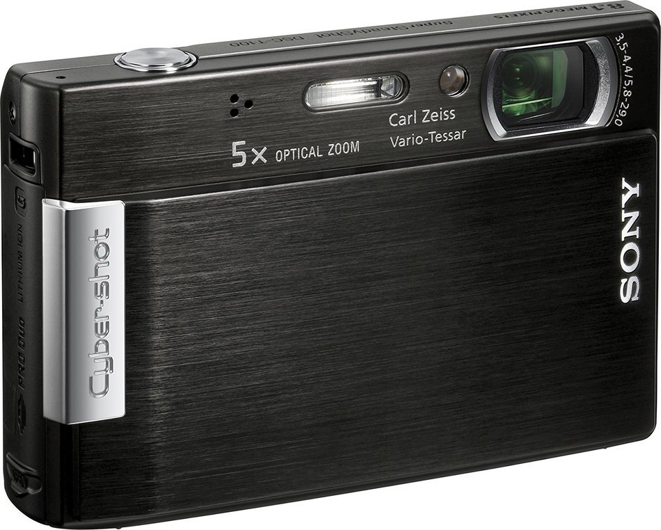 Sony Cybershot DSC-T100 8MP Digital Camera with 5x Optical Zoom and Super Steady Shot (Red) N6