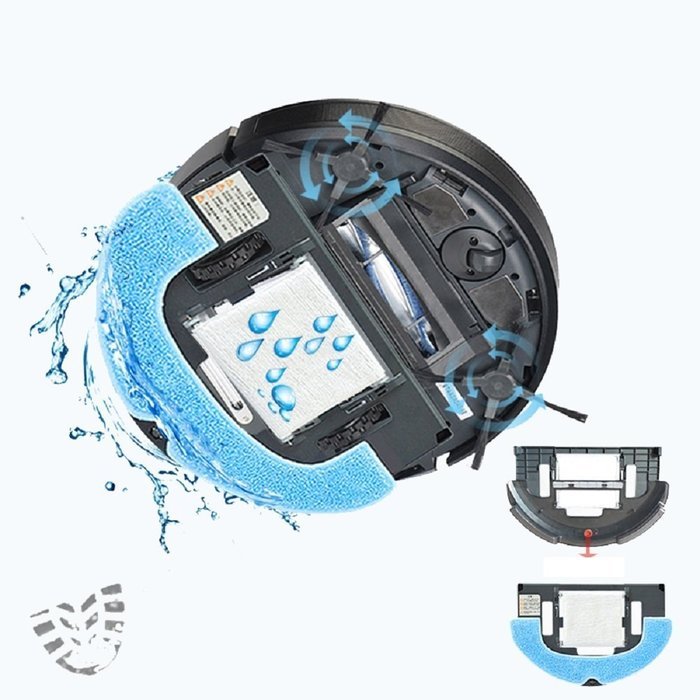 Revesun Q6 Red Rose 2016 Robot Vacuum Cleaner Multifunction (Sweep, Vacuum, Mop,) Anti-collision Vacuum Cleaning... N8