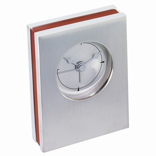 Wood / Metal Desk Clock With Alarm N2