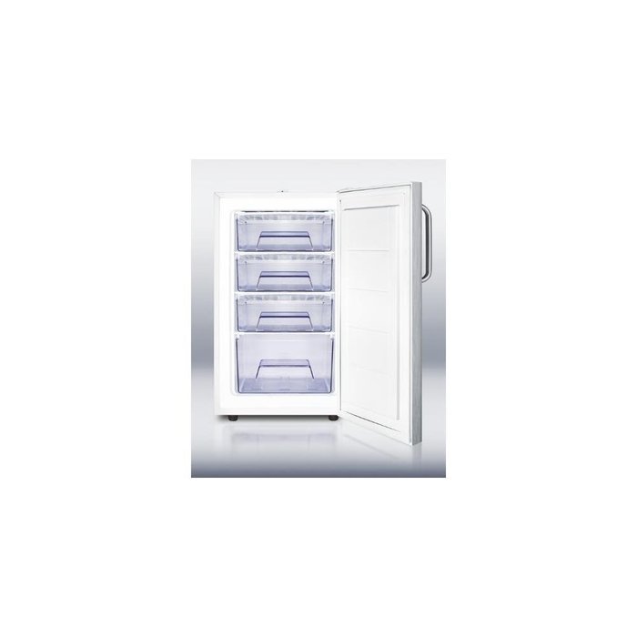 Summit FS407LBI7SSTB: Commercially listed 20" wide built-in undercounter all-freezer, -20(degree) C capable with... N5