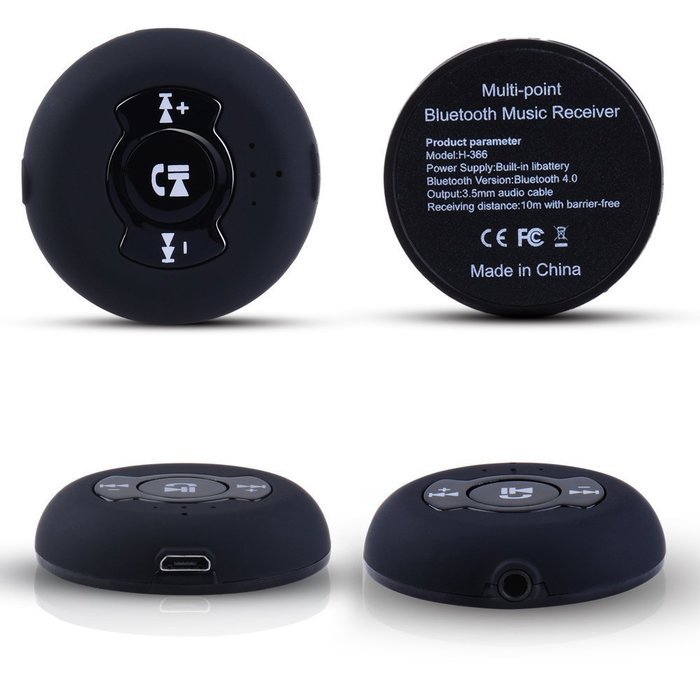 Megadream Bluetooth 4.0 Apt-X CD Sound Quality Hands-Free Calling with Microphone/ Audio Music Receiver Car Kit... N6