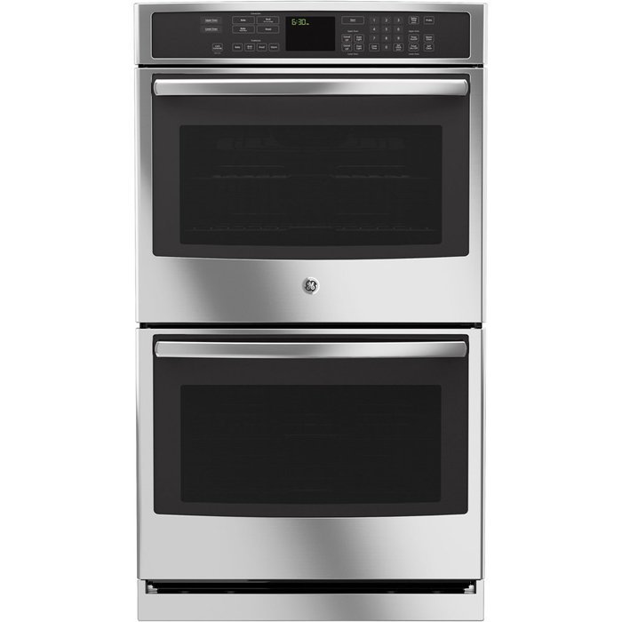 GE PT7550SFSS Profile 30" Double Oven, with Upper Convection, Designer Style Handle, and Self Clean with Steam... N2