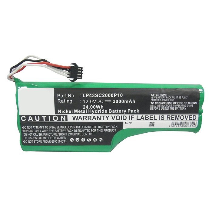 Fresh New Exell EBVB-163 12V NiMH 2000mAh Battery For ECOVACS Deebot D520, Deebot D526 Vacuums. Replaces ECOVACS... N3