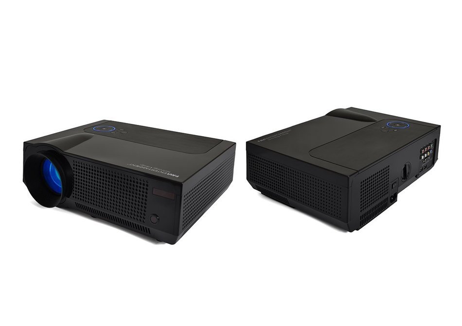 FAVI 4T Ultra-Bright LED LCD (HD 720p) Home Theater Projector - US Version (Includes Warranty) - Black (RIOHDLED4T-US3) N8