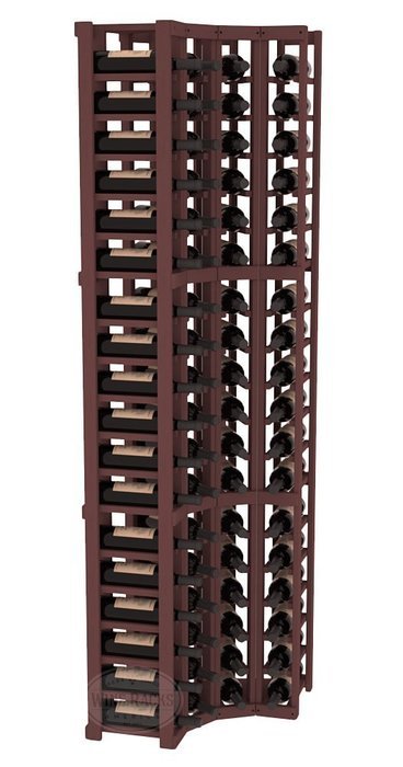 Wine Racks America Ponderosa Pine 4 Column Wine Cellar Corner Kit. 13 Stains to Choose From! N4