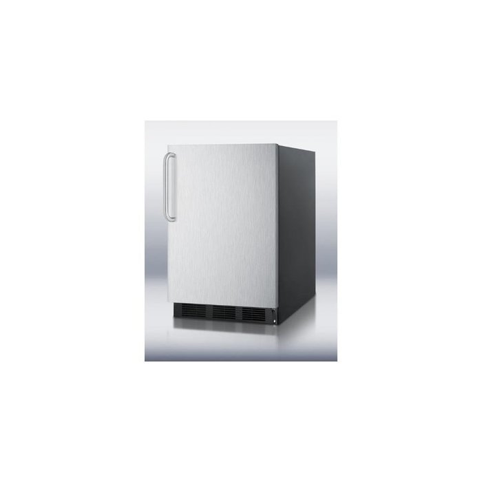 Summit FF6B7SSTB 5.5 Cu. Ft. Stainless Steel Undercounter Compact Refrigerator N2