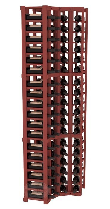 Wine Racks America Ponderosa Pine 4 Column Wine Cellar Corner Kit. 13 Stains to Choose From! N5