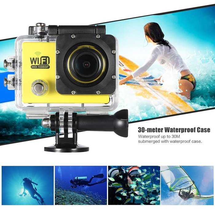 Andoer&reg; Wifi Action Sports Camera DV Cam Full HD 2.0" LCD 12MP 1080P 30FPS 140 Degree Wide Lens Waterproof for... N14