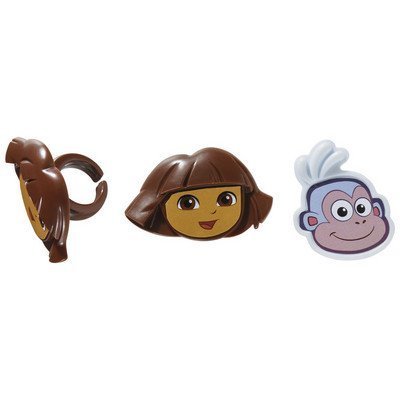 Dora the Explorer and Boots Cupcake Rings - 24 pcs by DecoPac
