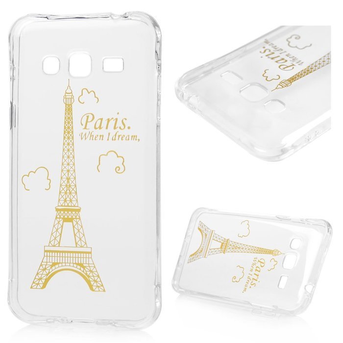 J3 Case, Galaxy 2015 J3 Case, YOKIRIN Clear Grip Soft Slim Flexible TPU Back Cover Transparent... N14