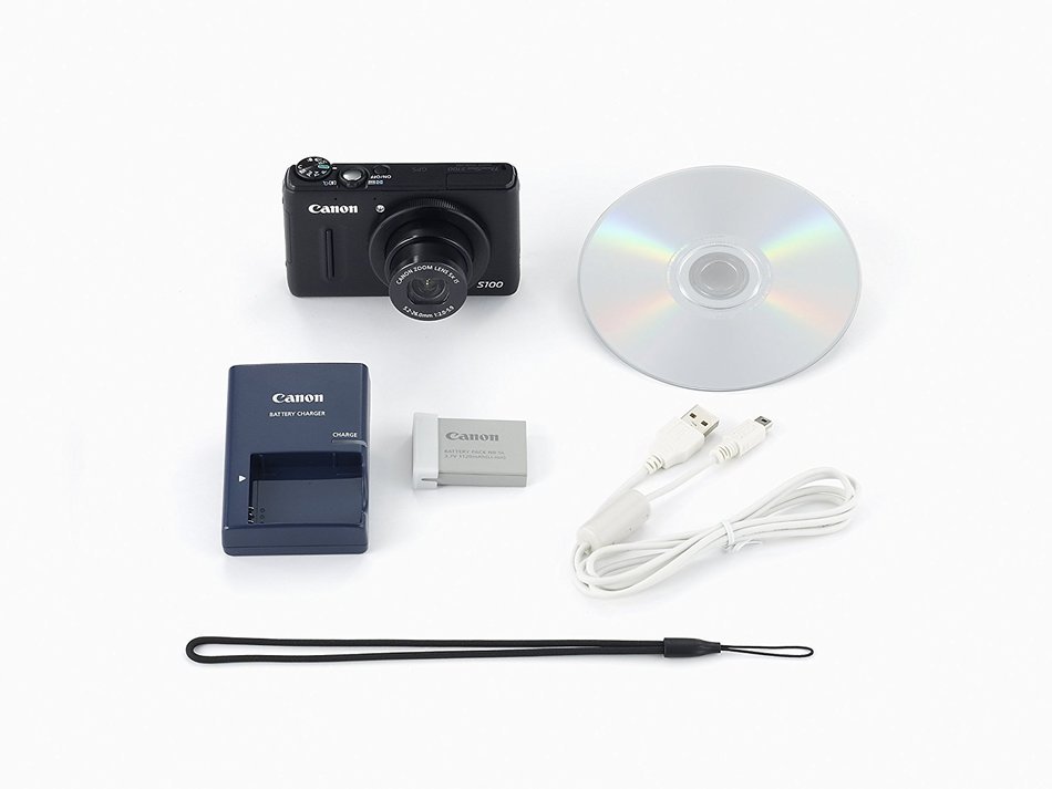 Canon PowerShot S100 12.1 MP Digital Camera with 5x Wide-Angle Optical Image Stabilized Zoom (Black) (OLD MODEL) N7