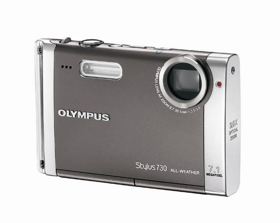 Olympus Stylus 730 7.1MP Digital Camera with Digital Image Stabilized 3x Optical Zoom (Silver) N4