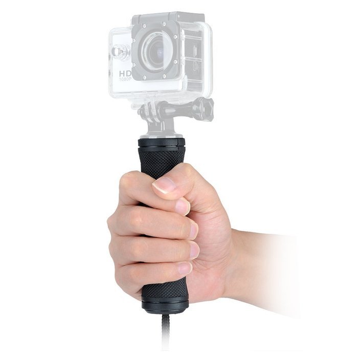 Lightwish - Rubber Durable Handler With Hand Strap For GoPro Hero4 Silver Black Hero 4 3+ 3 2 Session N2