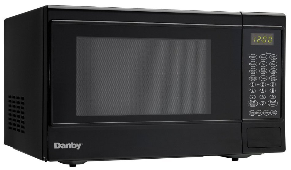 Danby Designer 0.7 cu.ft. Countertop Microwave, Black/Stainless Steel N4
