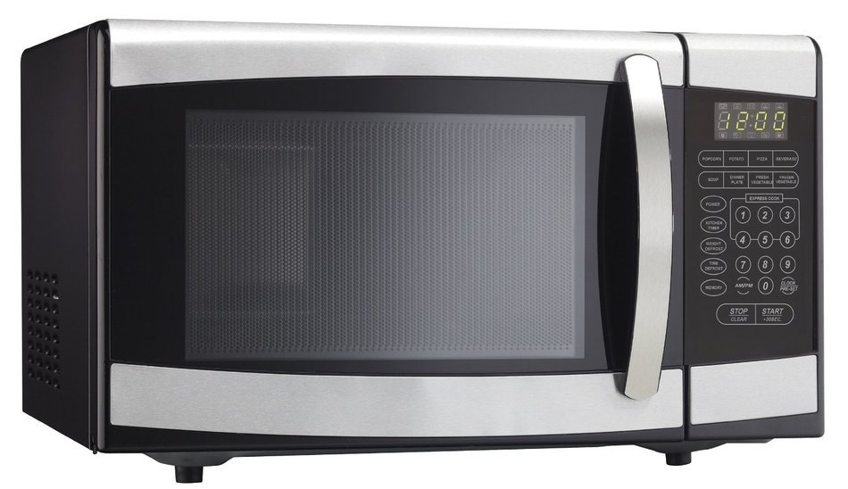 Danby Designer 0.7 cu.ft. Countertop Microwave, Black/Stainless Steel N5