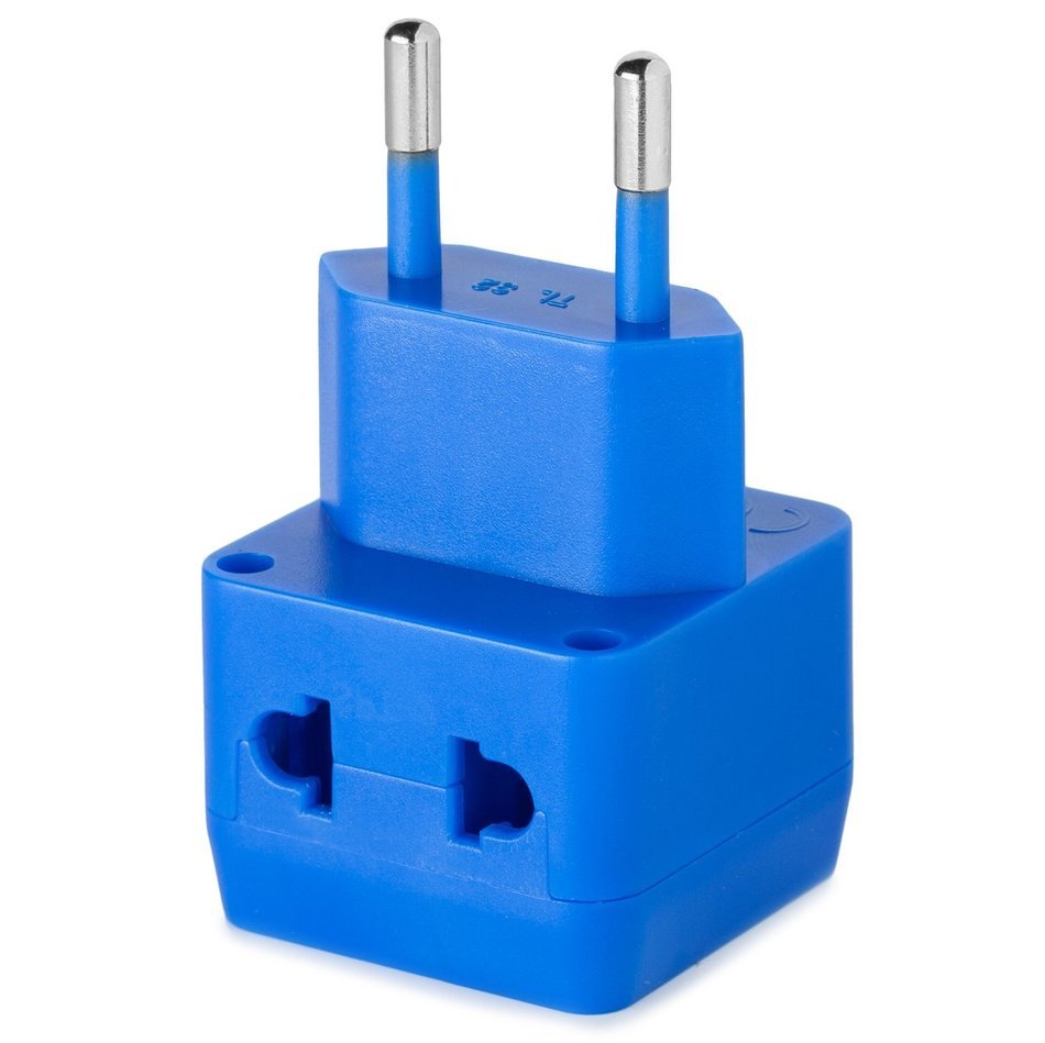Yubi Power 2 in 1 Universal Travel Adapter with 2 Universal Outlets - Built in Surge Protector - 3 Pack - Black... N62