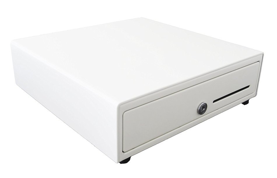APG VB320-AW1313-B27 Vasario Series Standard-Duty Cash Drawer with MultiPRO Interface, Painted Front, 13.8" x... N4