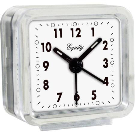 La Crosse Technology Equity Clear Analog Alarm Clock, Clear case with luminous hands