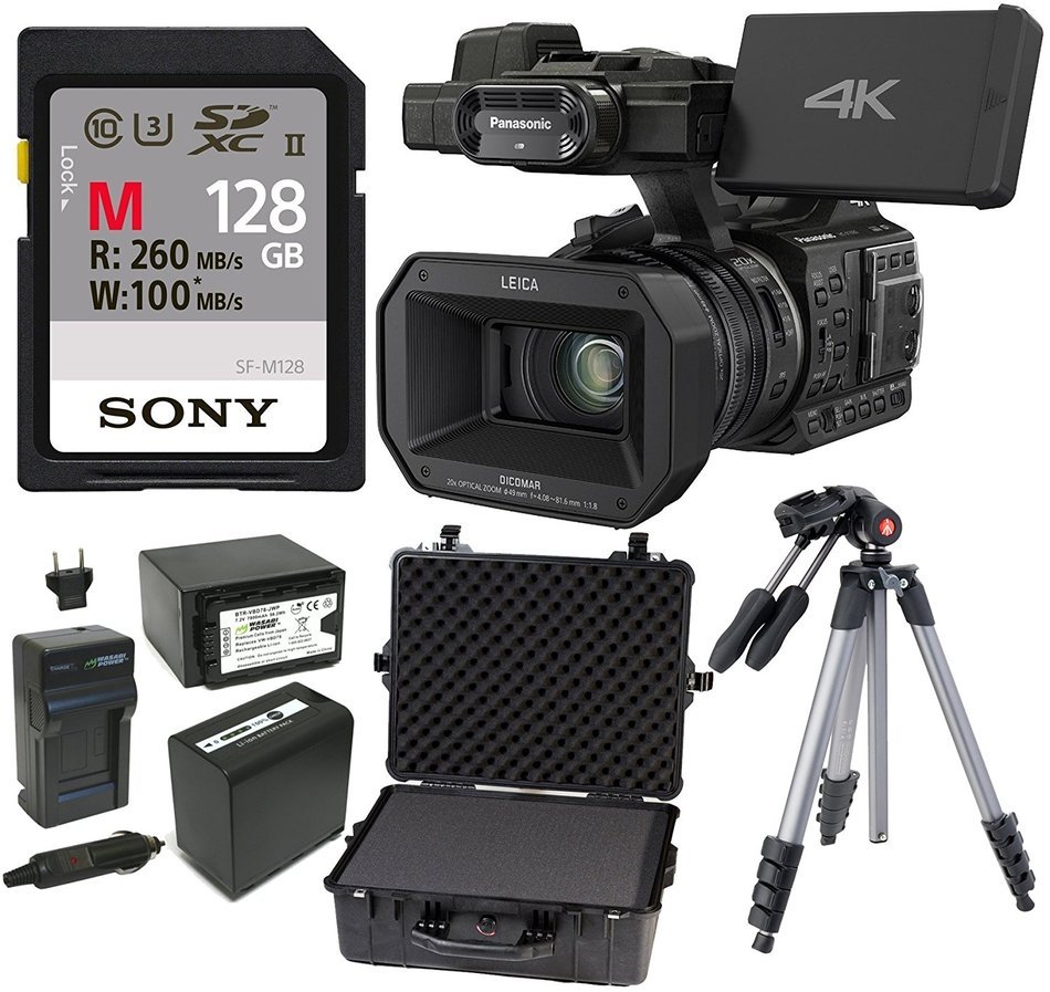 Panasonic HC-X1000 4K 24p Cinema Camcorder w/ 128GB SD & Pelican Case Bundle N3
