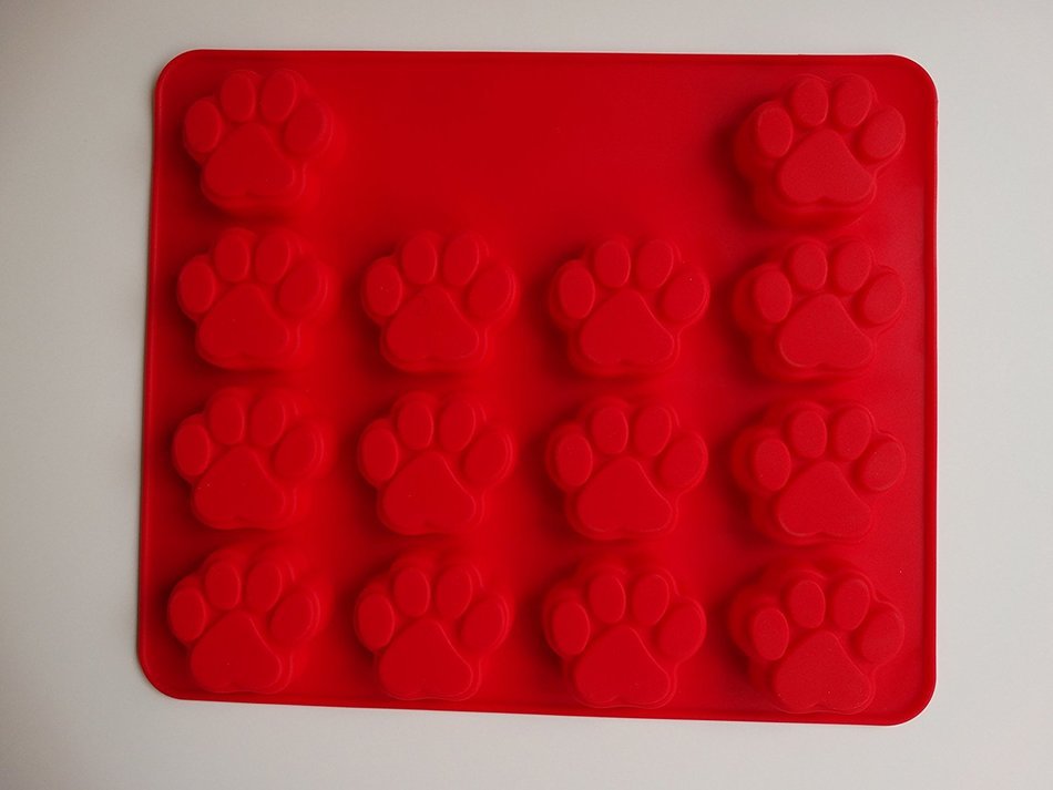 Liobra Premium Quality Set of Puppy Paw and Dog Bone NonStick Silicone Molds - Food Grade - View Details Here