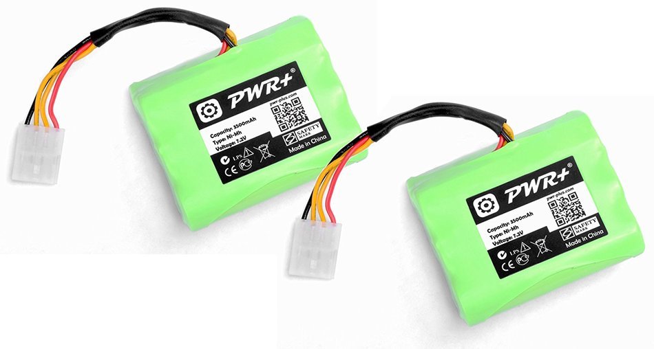 Pwr+ 3500mAh Extended Battery 2-Pack for NEATO XV-11 XV-12 XV-14 XV-15 XV-21 XV-25 945-0005 205-0001 945-0006...