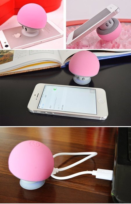 Generic Mini Wireless Bluetooth Speaker For Mobile Phone ( Pink)