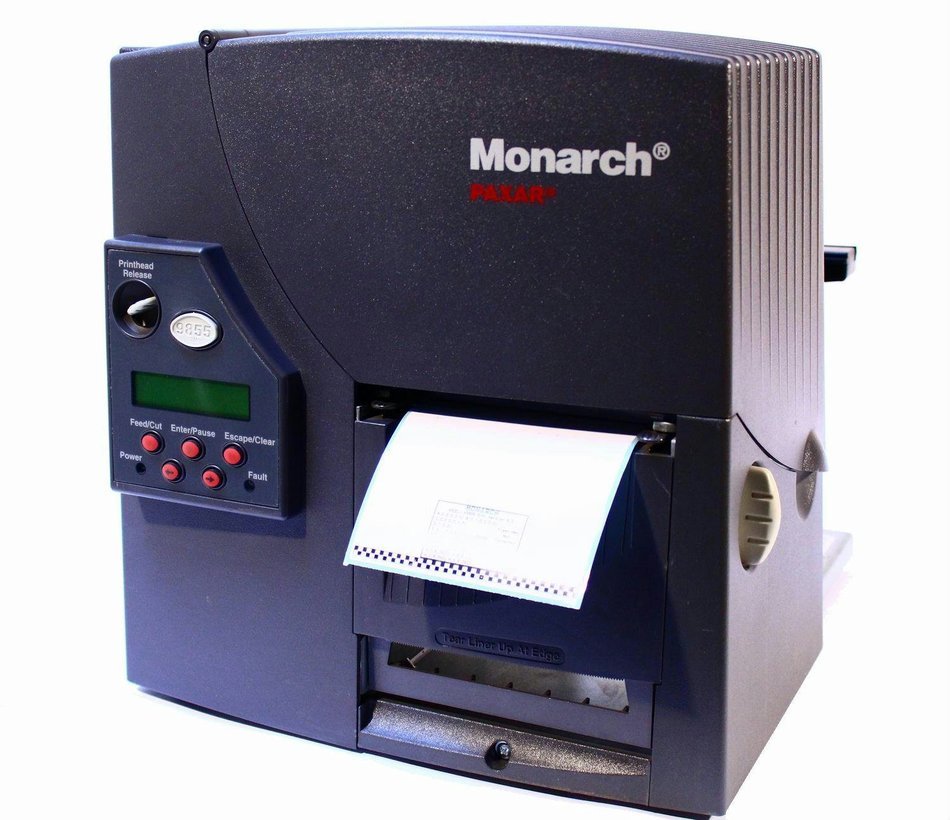 Paxar Monarch 9855 M09855 Thermal Barcode Label Printer (Network/USB/Parallel/Serial) 203DPI