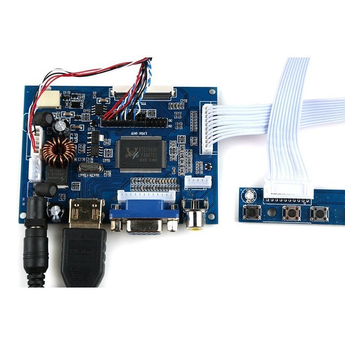 GeeekPi 10.1 Inch 1280 X 800 HD Screen TFT LCD Display HDMI Monitor for Raspberry Pi 3 Model B N5