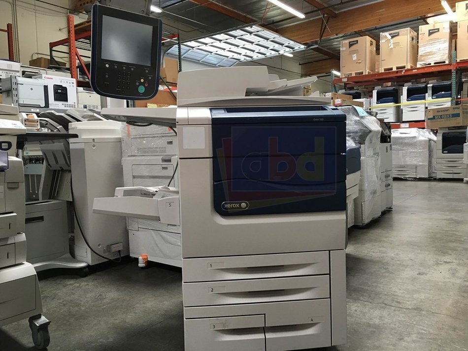 Refurbished Xerox Color 550 Digital Production Printer &ndash; 50/55 ppm, Print, Copy, Scan, 2400 x 2400 dpi, 3,260... N3