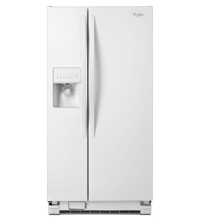 Whirlpool WRS322FDAB 22 Cu. Ft. Black Side-By-Side Refrigerator - Energy Star