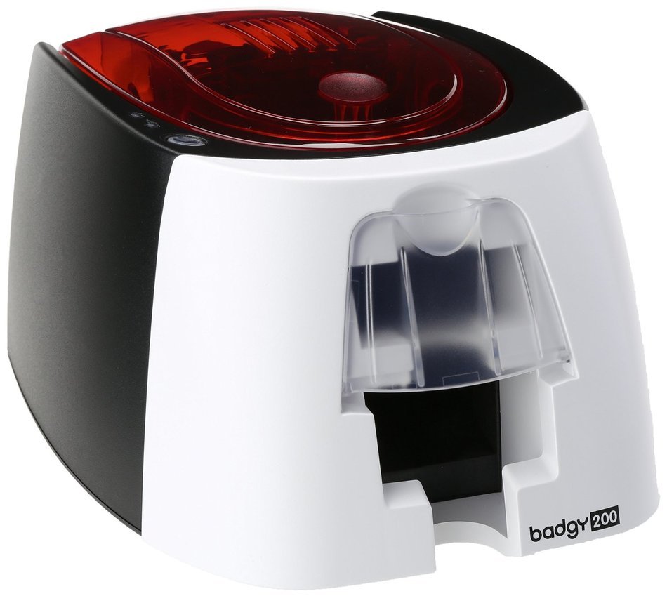 Badgy200 Plastic Card Printer with Evolis Badge Studio Software