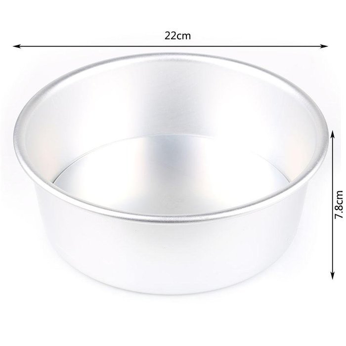 Kitchen 4/6/8" Aluminum Alloy Non-stick Round Cake Bake Mould Pan Bakeware Tool N4