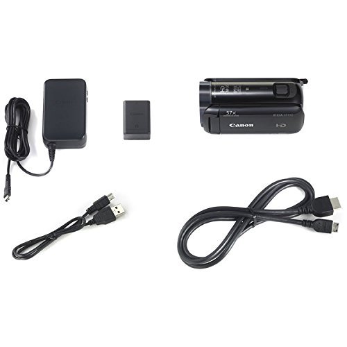 Canon VIXIA HF R72 Full HD Camcorder Ultimate Bundle, includes: 64GB SDXC Memory Card, LED Light, Tripod, Spare... N4