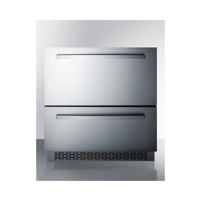 Summit SP7D2 30" Drawer Refrigerator with 5.3 cu. ft. Capacity 2 Drawers Automatic Defrost LED Lighting Digital... N3