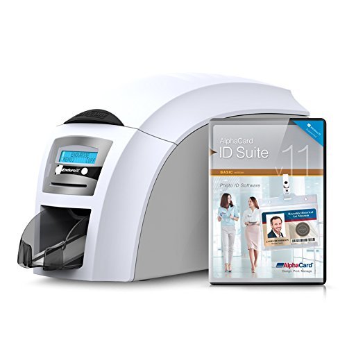 Magicard Enduro 3E Uno Single-Side ID Card Printer and AlphaCard ID Suite Basic Software