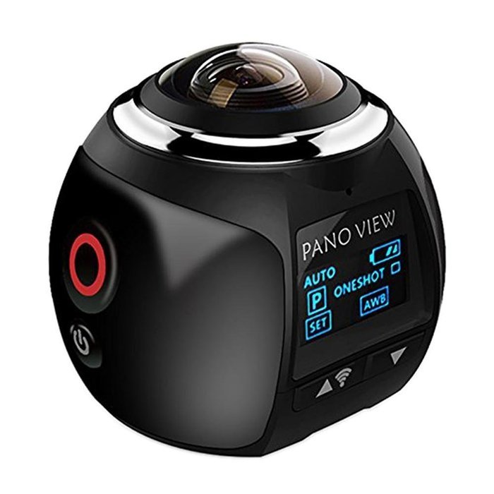 niceEshop(TM) 4K 360 Degree Wifi Panoramic Camera Ultra HD 2448x2448 Mini Sport Action Driving VR Camera, Blue N18