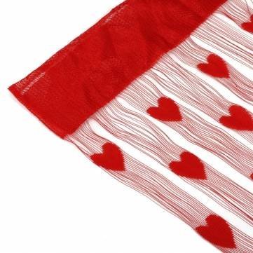 Hot Tassel Drape Heart Panel Line String Curtain For Door Window N3
