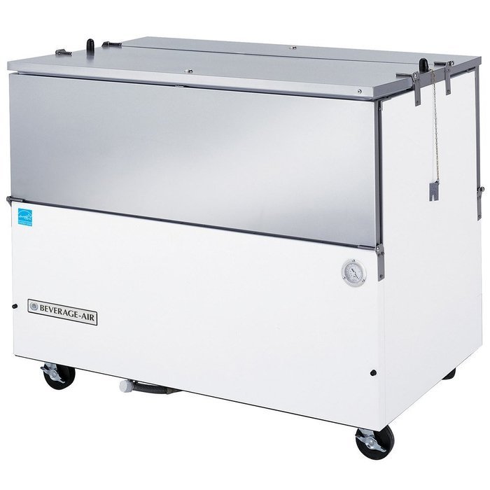 Beverage-Air ST49N-W -02 White Exterior with Stainless Steel Interior Milk Coole