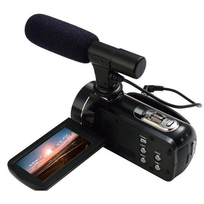 Boblov Ordro HDV-Z20 Full HD 1080P @30FPS 24MP 16X Zoom Digital Video Camera with External MIC- Digital Camcorder... N4