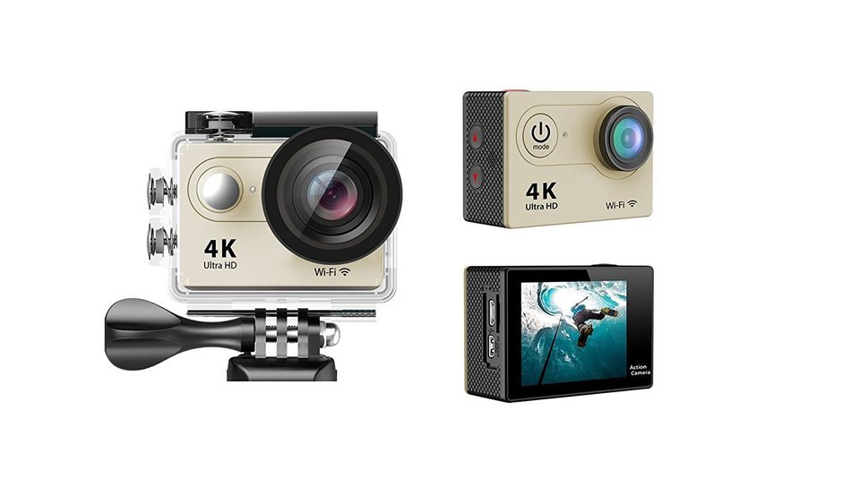 MARVUE MA90 4K WIFI Sports Action Camera FULL HD 1080P 60fps 16MP Waterproof Digital Video Recorder (SILVER) N8