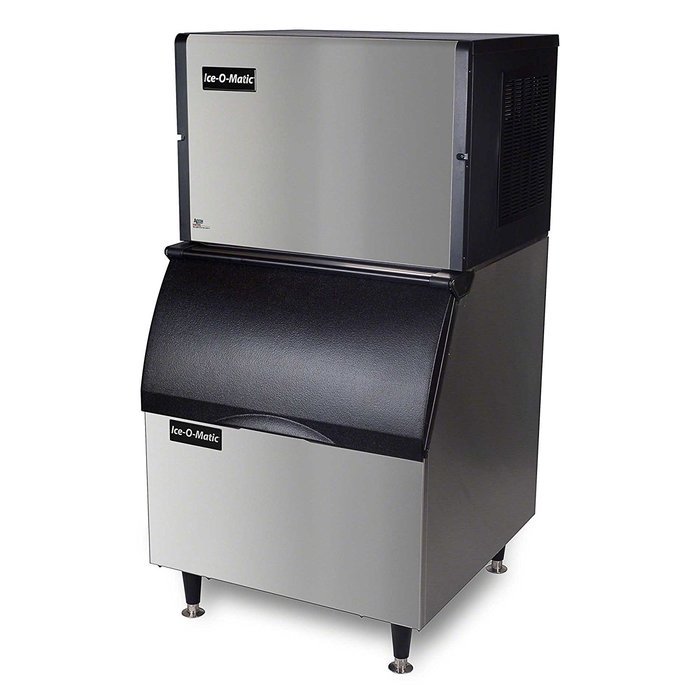 Ice-O-Matic ICE0400HA-B40PS ENERGY STAR 505 lb 30" Wide Air-Cooled Half Cube Ice Machine w/ Storage Bin