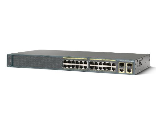 Cisco WS-C2960-24TC-L Catalyst 2960 24 10/100 + 2t/sfp Lan Base Image