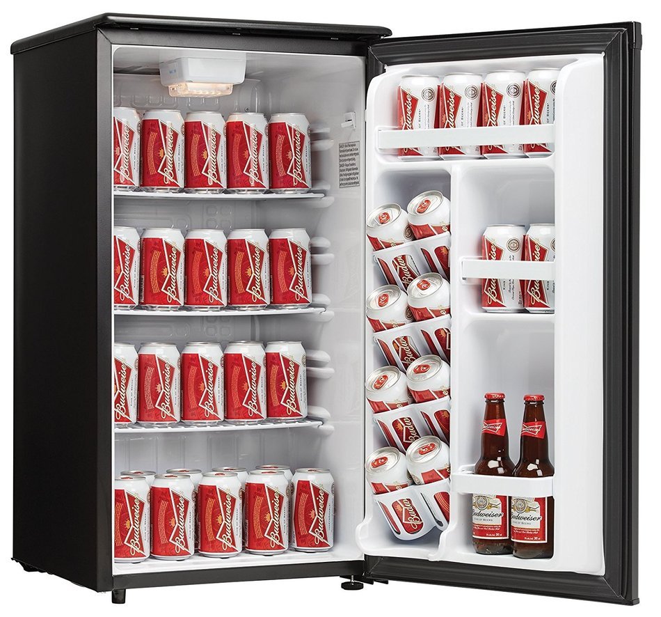 Danby Designer DAR026A1BDD Compact All Refrigerator, 2.6-Cubic Feet, Black N34