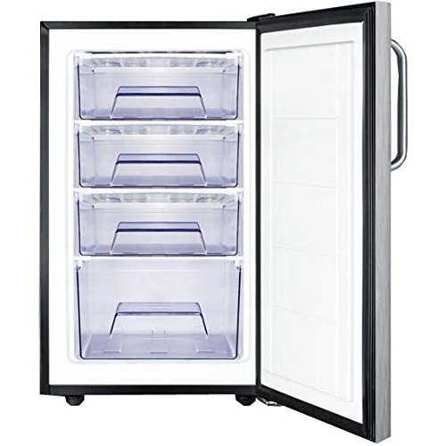 Summit FS408BLCSS: 20" wide built-in undercounter all-freezer, -20(degree) C capable with a lock and complete...