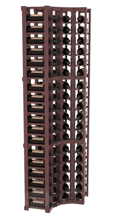 Wine Racks America Ponderosa Pine 4 Column Wine Cellar Corner Kit. 13 Stains to Choose From! N10