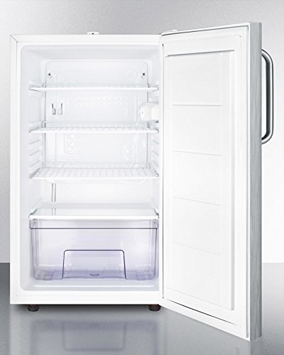 Summit FF511LBI7SSTBADA 22" ADA Compliant Commercially Approved Medical Built In or Freestanding Compact Refrigerator...