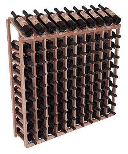 Wine Racks America&reg; Redwood 10 Column 10 Row Display Top Kit. 13 Stains to Choose From! N12